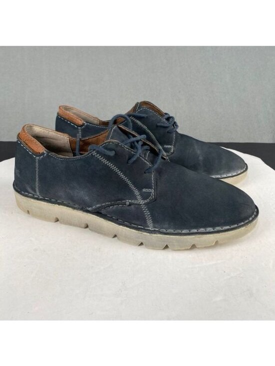 Roan Bed Stu Mens 10.5 Heaton Sneaker Shoe Distressed Navy Leather Casual LaceUp main image 7
